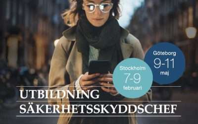 Anmälan öppen för säkerhetsskyddschefutbildning